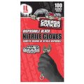 Big Time Products Nitrile Disposable Gloves, Nitrile, L 23890-110